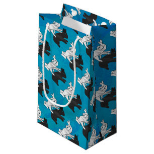 Bolsa De Regalo Pequeña Rabbit en la sombra sobre el azul