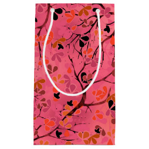 Bolsa De Regalo Pequeña Ramas abstractas de árboles primaverales impecable