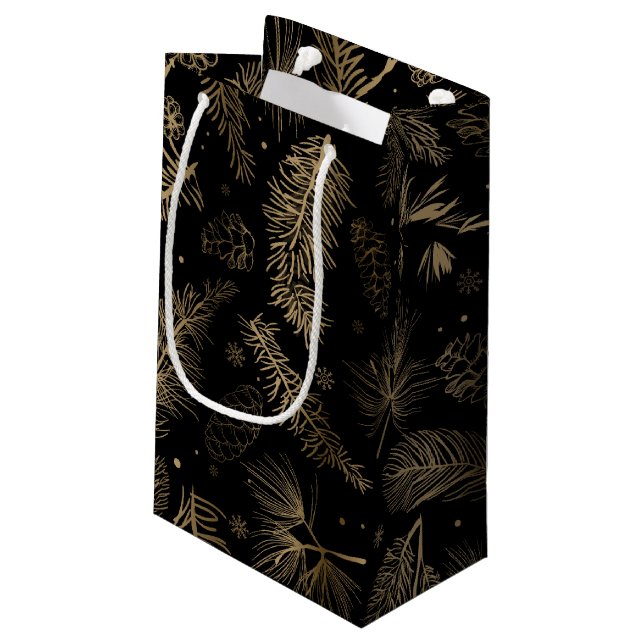 Bolsa De Regalo Pequeña Ramas y pino 2 (Angulo reverso)