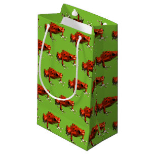 Bolsa De Regalo Pequeña Rana Dart de veneno rojo