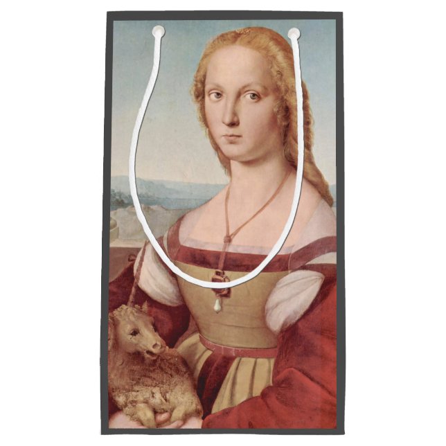 Bolsa De Regalo Pequeña Raphael Lady y Unicorn Classic (Anverso)