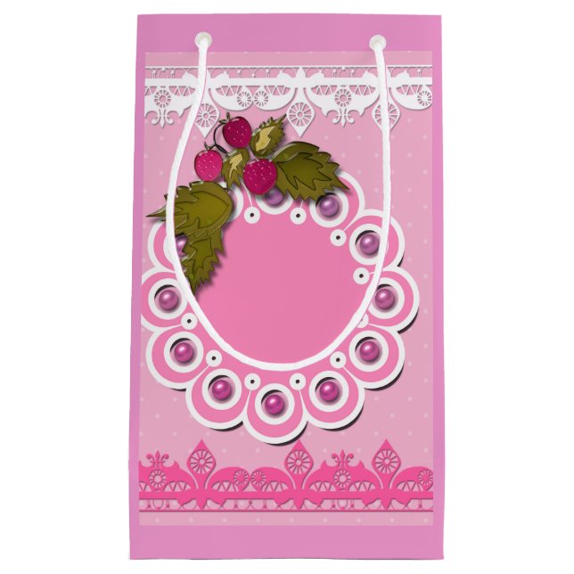 Bolsa De Regalo Pequeña Raspado rosa (Anverso)