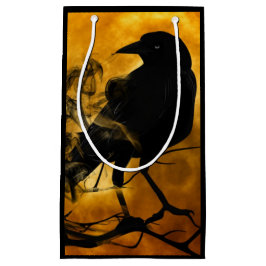 Bolsa De Regalo Pequeña Raven crow otoño caída luna otoño otoño caída luna