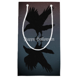 Bolsa De Regalo Pequeña Ravens Birds Night Starry Sky Grunge