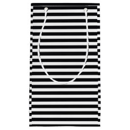 Bolsa De Regalo Pequeña rayas blancas y negras