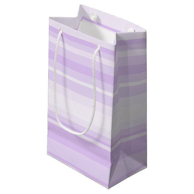 Bolsa De Regalo Pequeña Rayas de lilac (Angulo Anverso)