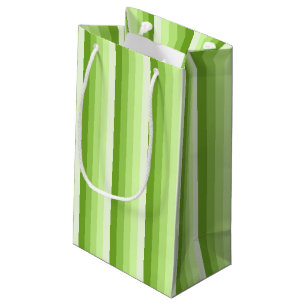 Bolsa De Regalo Pequeña Rayas de sombra verde limón