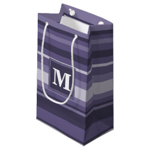 Bolsa De Regalo Pequeña Rayas moradas monográficas