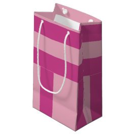 Bolsa De Regalo Pequeña Rayas rosadas oscuras y claras