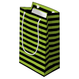 Bolsa De Regalo Pequeña Rayas verdes y negras de Apple
