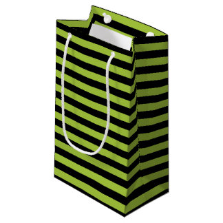 Bolsa De Regalo Pequeña Rayas verdes y negras de Apple