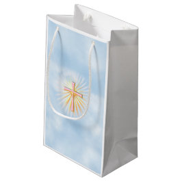 Bolsa De Regalo Pequeña Rayos de luz de la cruz religiosa