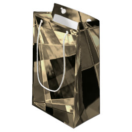 Bolsa De Regalo Pequeña Rectángulos inclinados en tonos madera o beige?