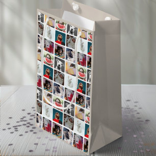 Bolsa De Regalo Pequeña Recuerdo de Colage de Patrón de 9 Fotos de Moda