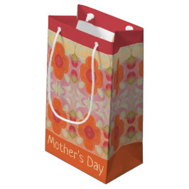 Bolsa De Regalo Pequeña Red de granjas y patrones Naranjas