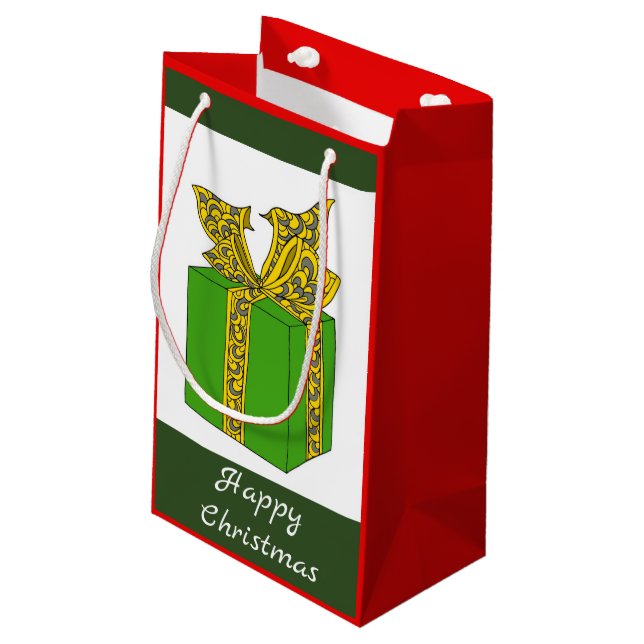 Bolsa De Regalo Pequeña Regalo de navidades (Angulo reverso)