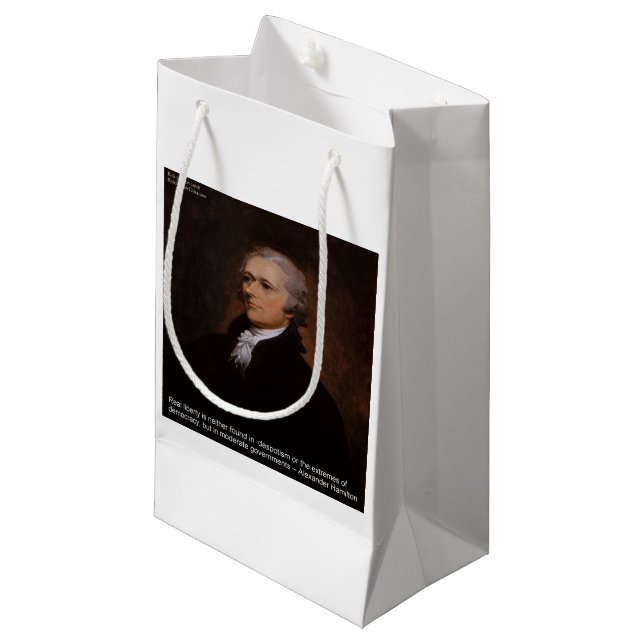 Bolsa De Regalo Pequeña Regalos de Alexander Hamilton (Angulo Anverso)