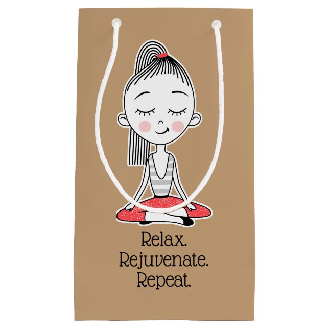 Bolsa De Regalo Pequeña Relájate Zen Peace Yoga (Anverso)