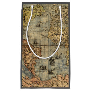 Bolsa De Regalo Pequeña Renacimiento del Mapa Antiquev de Forlani de 1565