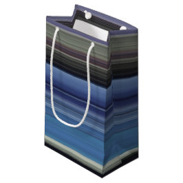 Bolsa De Regalo Pequeña Resumen #1: Azul y gris