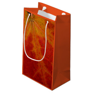 Bolsa De Regalo Pequeña Resumen de la hoja de arce roja Fotografía de la n