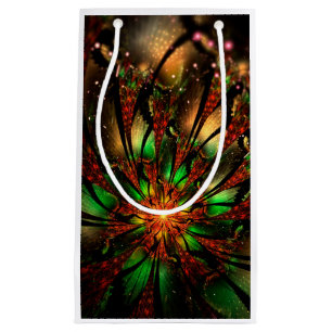 Bolsa De Regalo Pequeña Resumen del diseño de flor fractal.