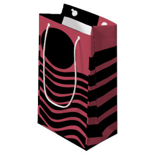 Bolsa De Regalo Pequeña Resumen rosa profundo de Bauhaus