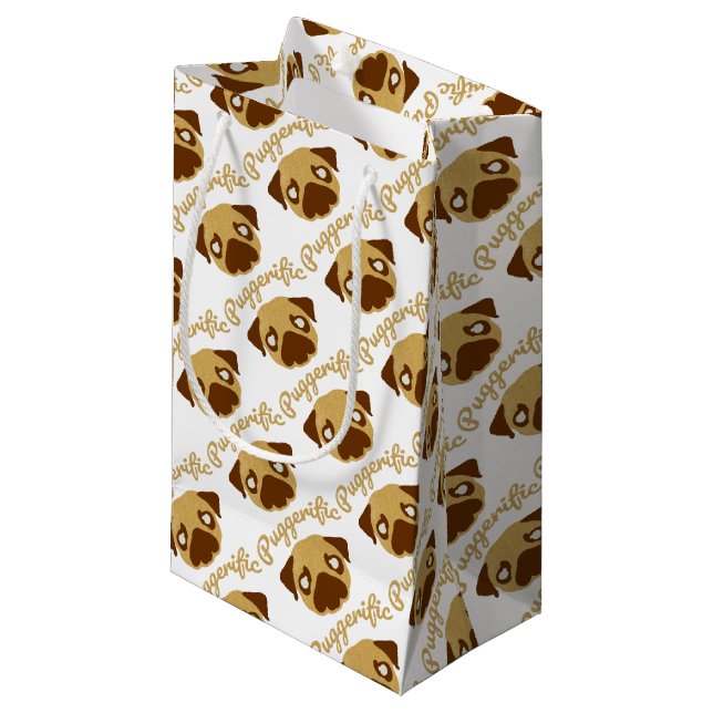 Bolsa De Regalo Pequeña Retruécano del barro amasado de Puggerific (Angulo Anverso)