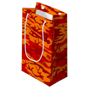 Bolsa De Regalo Pequeña Rojo Camo de la lava