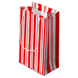 Bolsa De Regalo Pequeña Rojo y rosa rayado