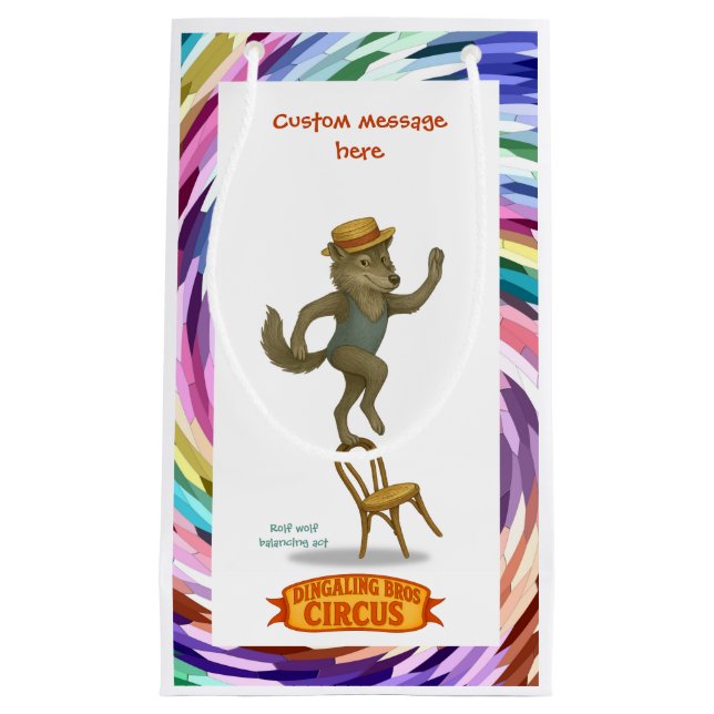 Bolsa De Regalo Pequeña Rolf wolf balancing act (Anverso)