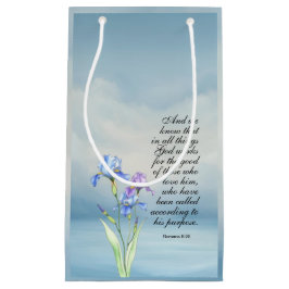 Bolsa De Regalo Pequeña Romanos 8:28 Acuarela de Iris