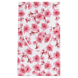 Bolsa De Regalo Pequeña Romantic pink Cherry blosson
