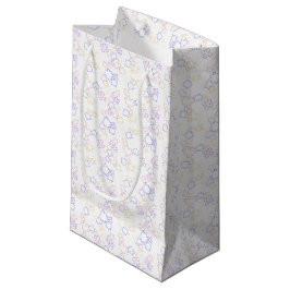 Bolsa De Regalo Pequeña Rompecabezas - Contorno Pastel Fondo Blanco