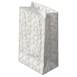Bolsa De Regalo Pequeña Rompecabezas - Esquema de otoño Fondo Blanco