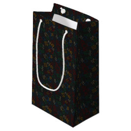 Bolsa De Regalo Pequeña Rompecabezas - Esquema primario de fondo negro