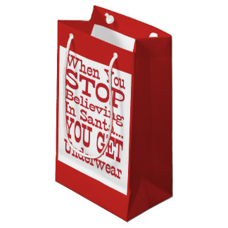 Bolsa De Regalo Pequeña Ropa interior de Santa