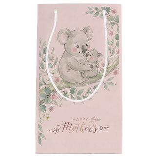 Bolsa De Regalo Pequeña Rosa, Amable mamá koala y joey