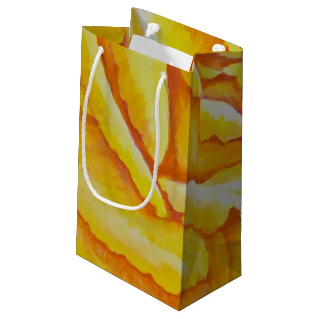 Bolsa De Regalo Pequeña Rosa amarillo (Angulo reverso)