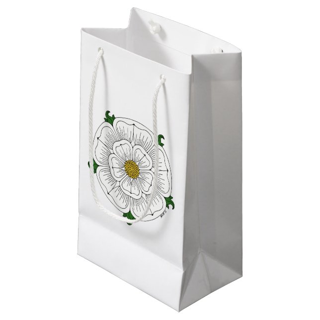 Bolsa De Regalo Pequeña Rosa Blanca de York (Angulo Anverso)