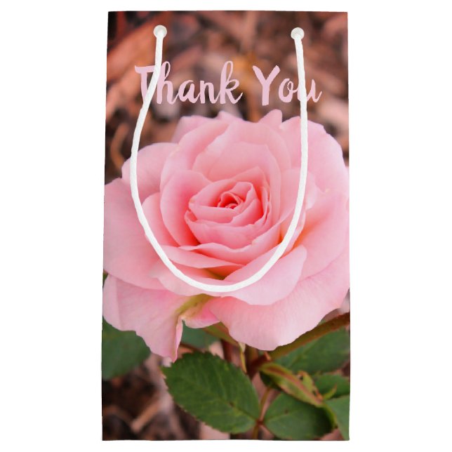 Bolsa De Regalo Pequeña Rosa de jardín rosado (Anverso)