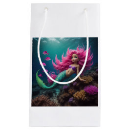 Bolsa de regalo pequeña rosa de Sirena