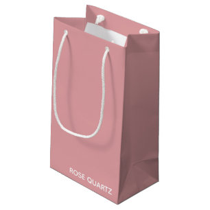 Bolsa De Regalo Pequeña Rosa Nombre de color rosa de cuarzo