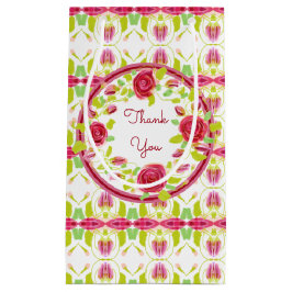 Bolsa De Regalo Pequeña Rosa Y Borgoña