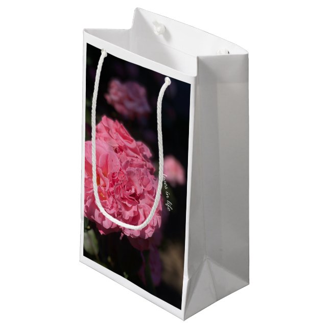 Bolsa De Regalo Pequeña Rosas rosas rosas (Angulo Anverso)