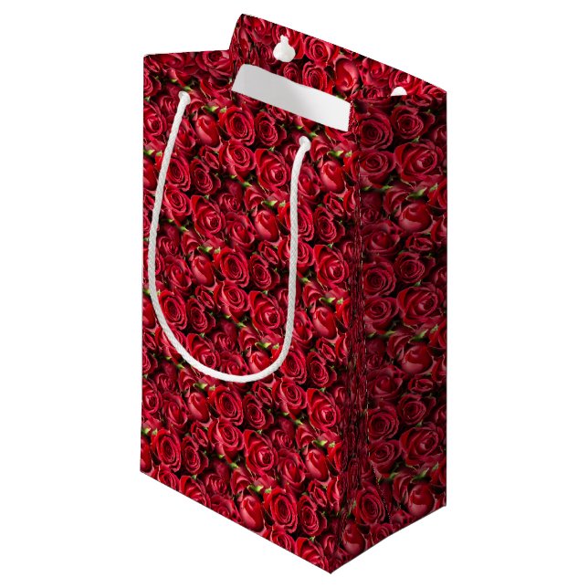 Bolsa De Regalo Pequeña Roses rojos El día de San Valentín (Angulo Anverso)