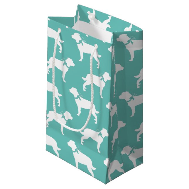 Bolsa De Regalo Pequeña Rottweiler Dog Puppy Rottie (Angulo Anverso)