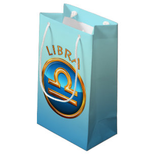 Bolsa De Regalo Pequeña Rótulo del zodiaco del libra