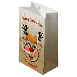Bolsa De Regalo Pequeña Rudolph - Los renos de la nariz roja de Santa