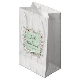Bolsa De Regalo Pequeña Rústico Favor de la Boda Agrícola del Sur de Algod